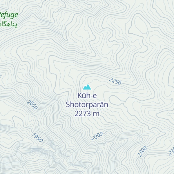 Map of Kūh-e Shotorparān
