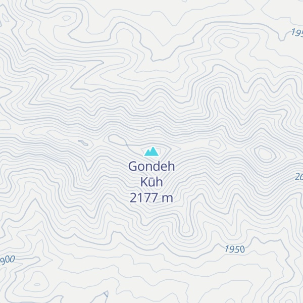 Map of Gondeh Kūh