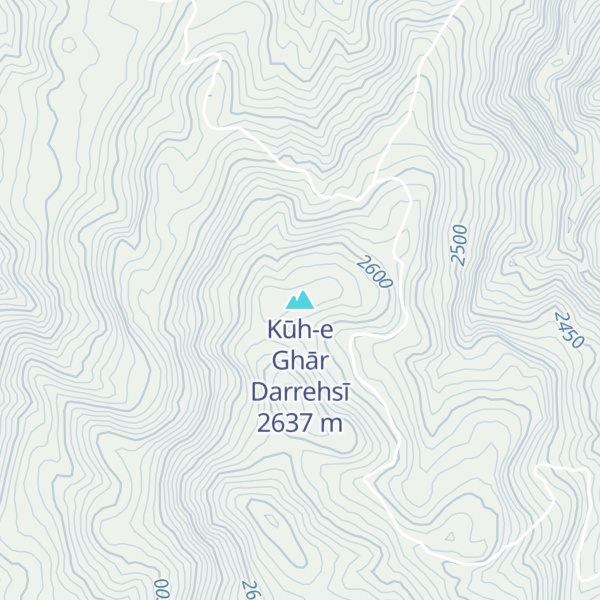 Map of Kūh-e Ghār Darrehsī