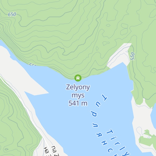 Map of Zelyony mys