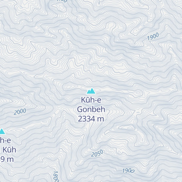 Map of Kūh-e Gonbeh