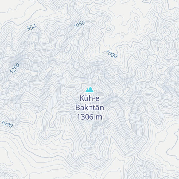 Map of Kūh-e Bakhtān