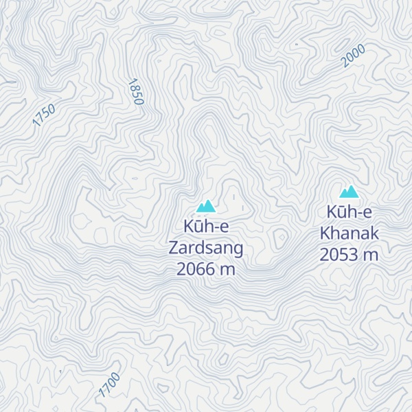 Map of Kūh-e Zardsang