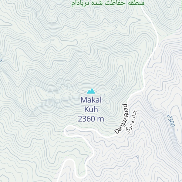 Map of Makal Kūh