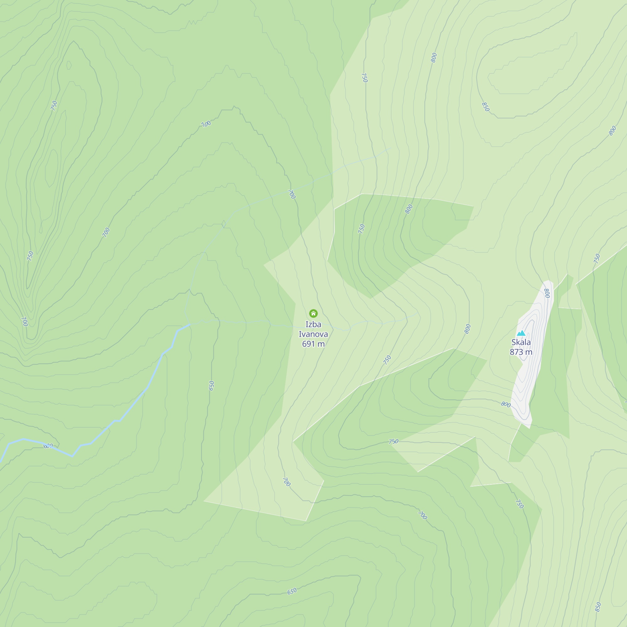 Izba Ivanova map