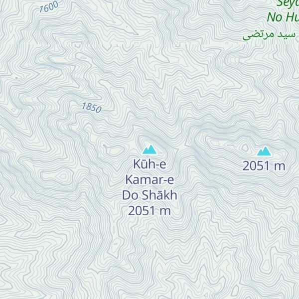 Map of Kūh-e Kamar-e Do Shākh