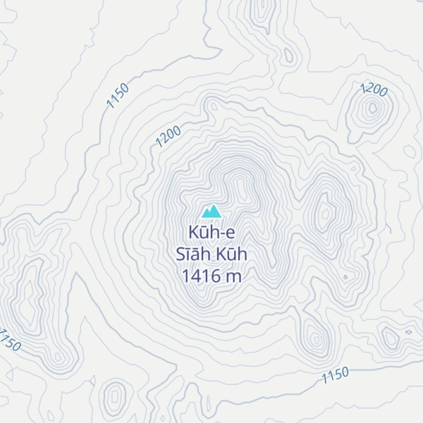 Map of Kūh-e Sīāh Kūh