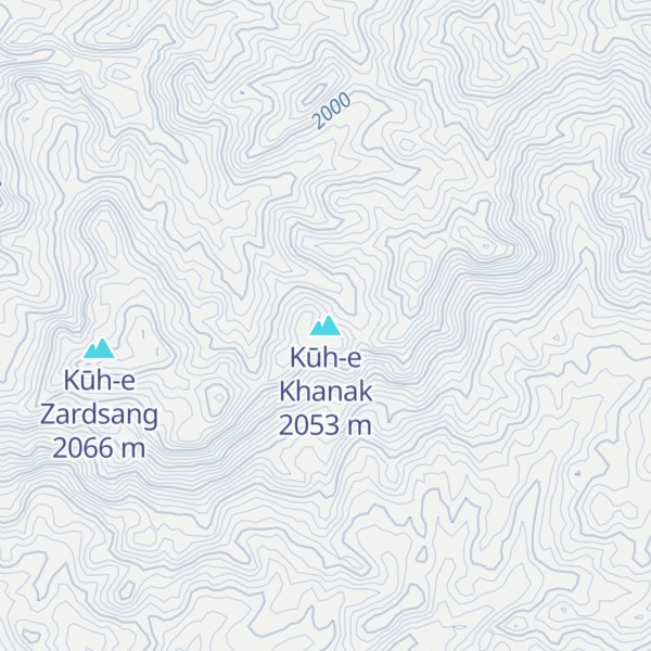 Map of Kūh-e Khanak