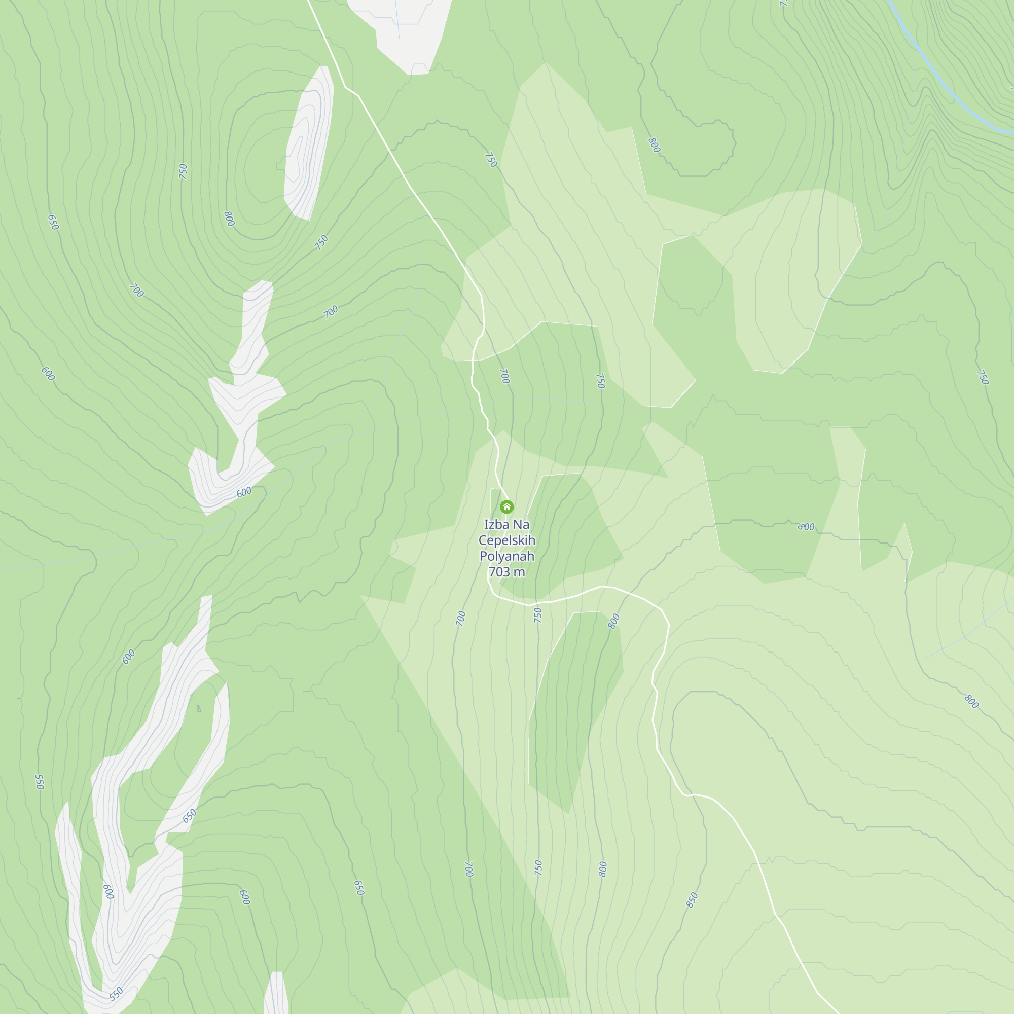 Izba Na Cepelskih Polyanah map