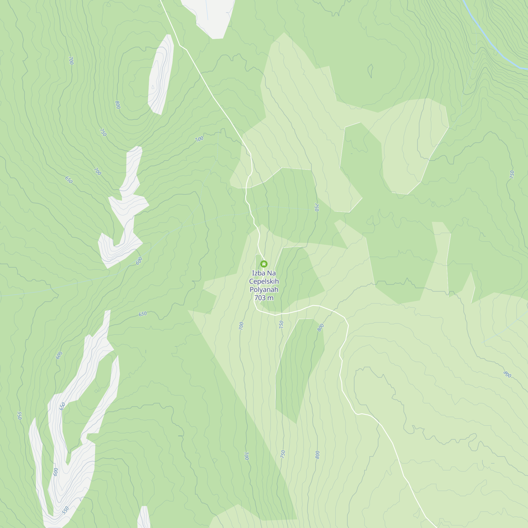 Izba Na Cepelskih Polyanah map