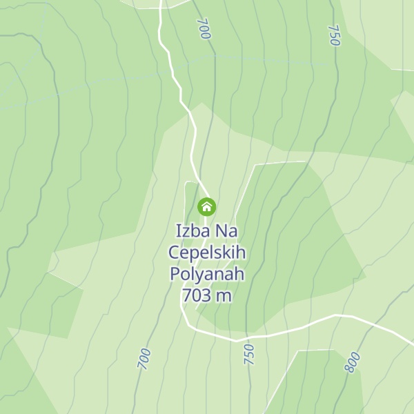 Map of Izba Na Cepelskih Polyanah