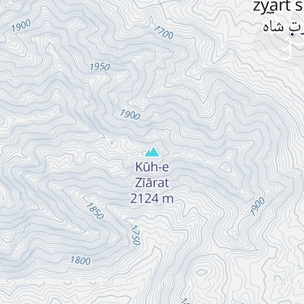Map of Kūh-e Zīārat