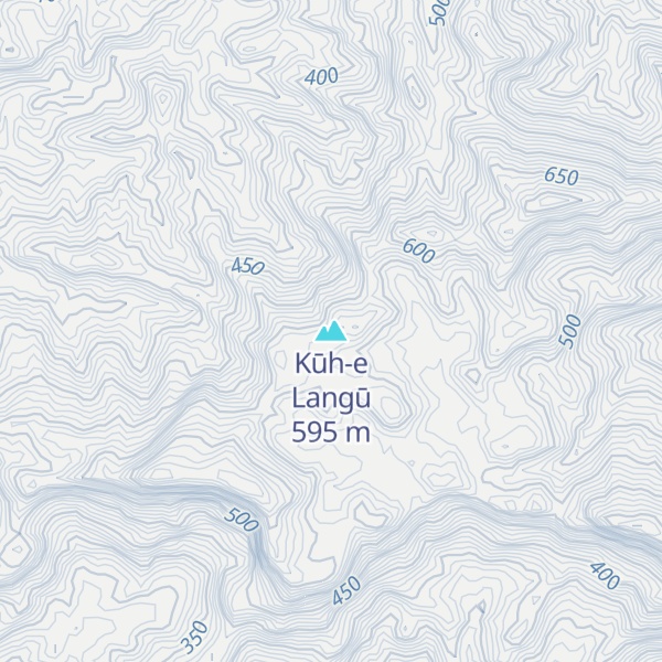 Map of Kūh-e Langū