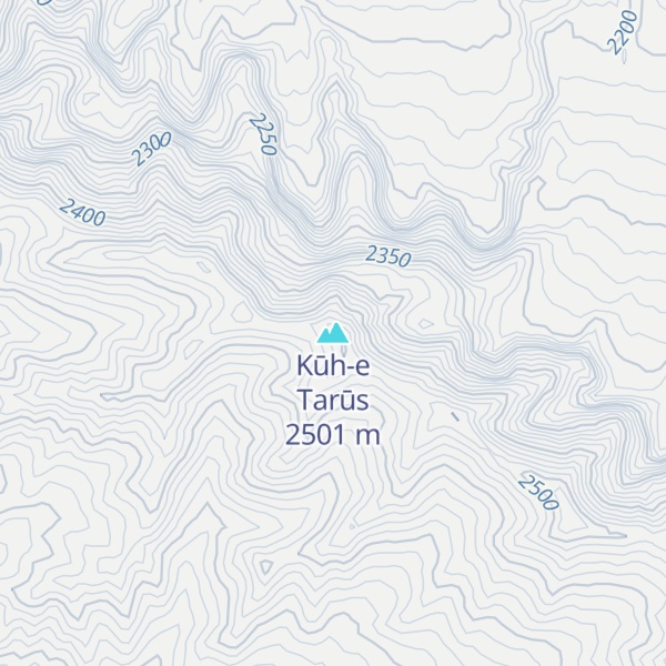 Map of Kūh-e Tarūs