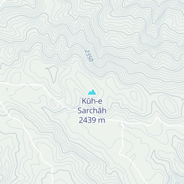 Map of Kūh-e Sarchāh