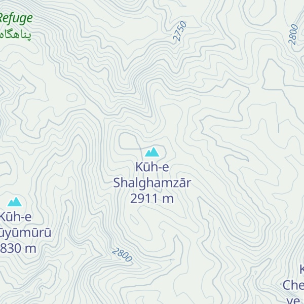 Map of Kūh-e Shalghamzār