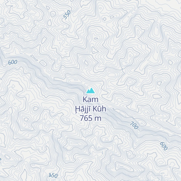 Map of Kam Ḩājjī Kūh