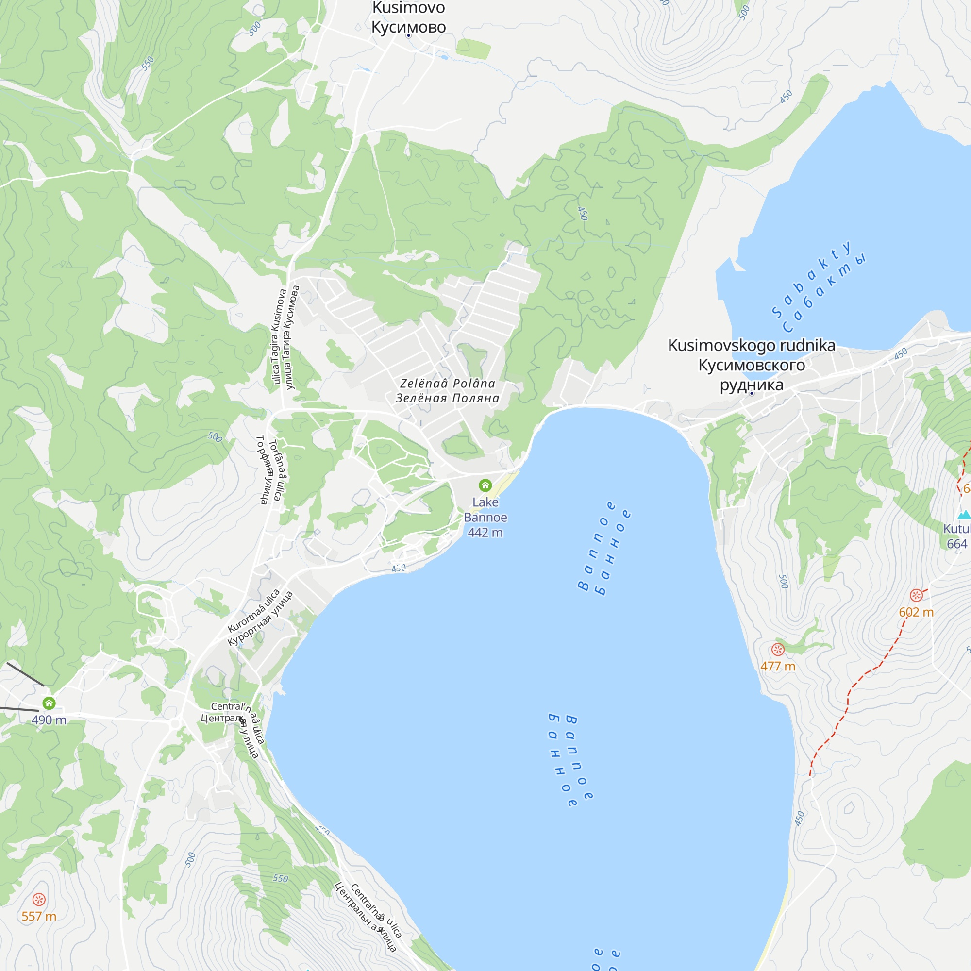 Lake Bannoe map