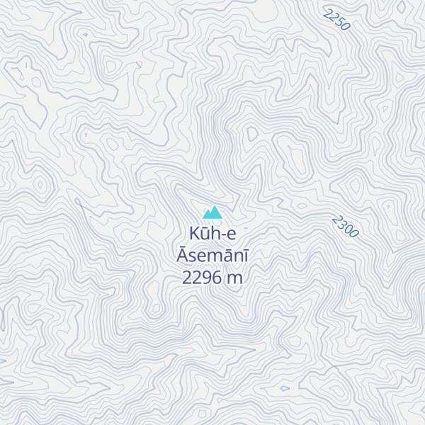 Map of Kūh-e Āsemānī