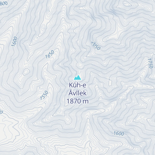 Map of Kūh-e Āvīlek