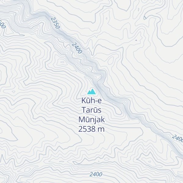 Map of Kūh-e Tarūs Mūnjak