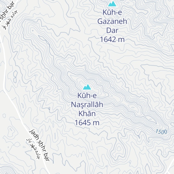 Map of Kūh-e Naşrallāh Khān