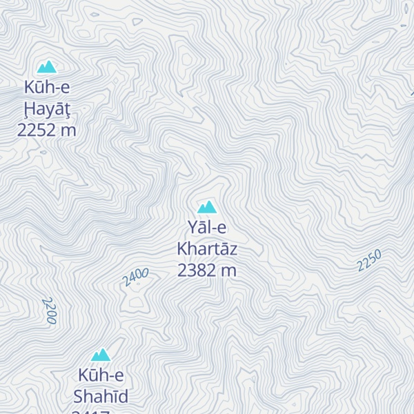 Map of Yāl-e Khartāz