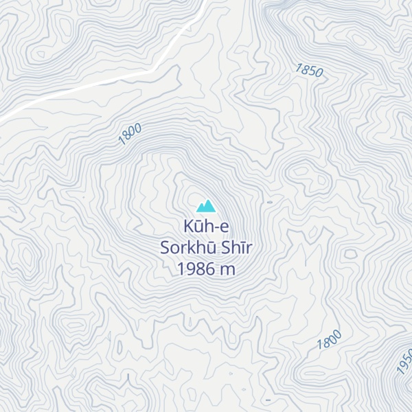 Map of Kūh-e Sorkhū Shīr