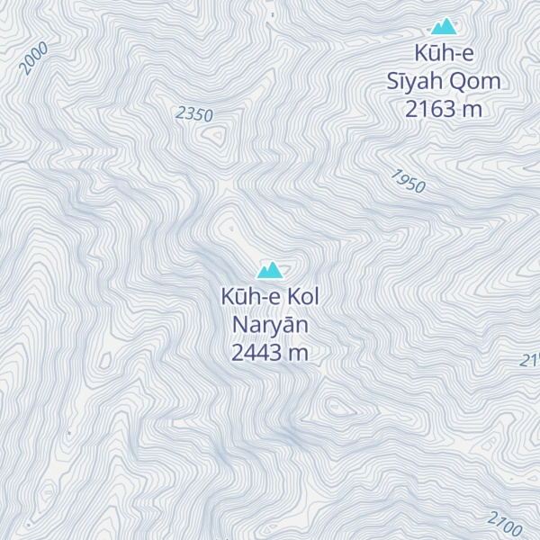 Map of Kūh-e Kol Naryān