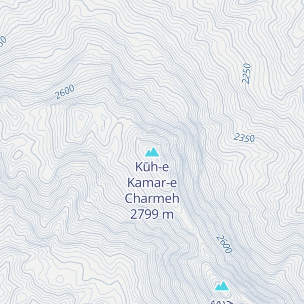 Map of Kūh-e Kamar-e Charmeh
