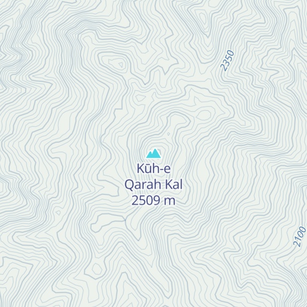 Map of Kūh-e Qarah Kal