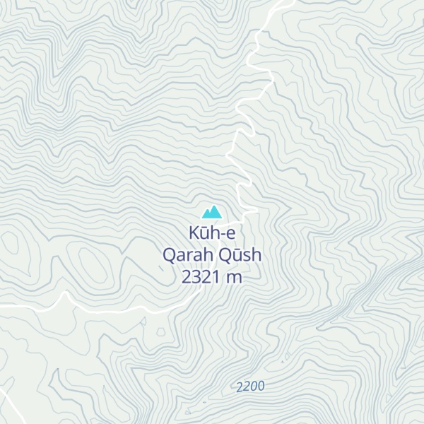 Map of Kūh-e Qarah Qūsh