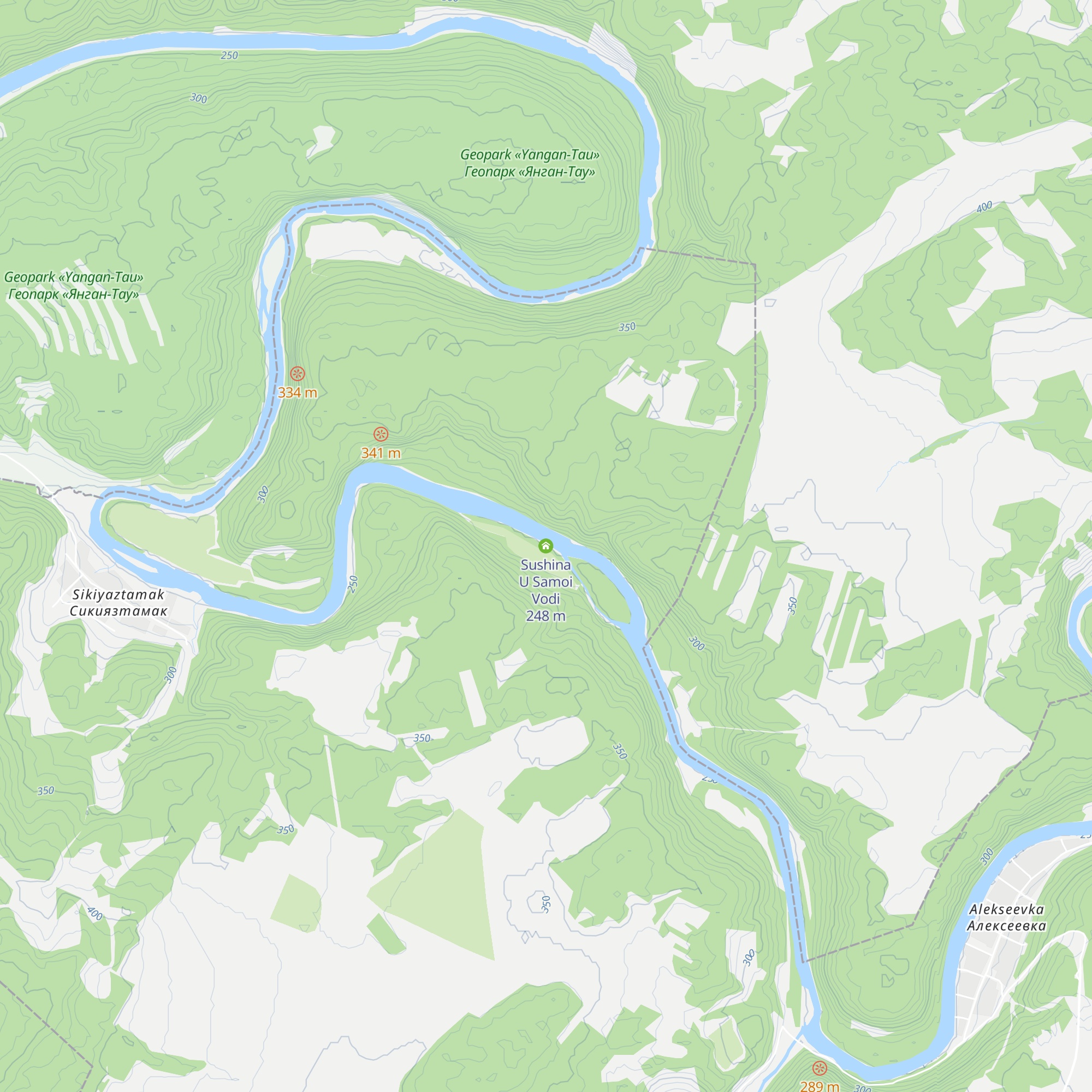 Sushina U Samoi Vodi map