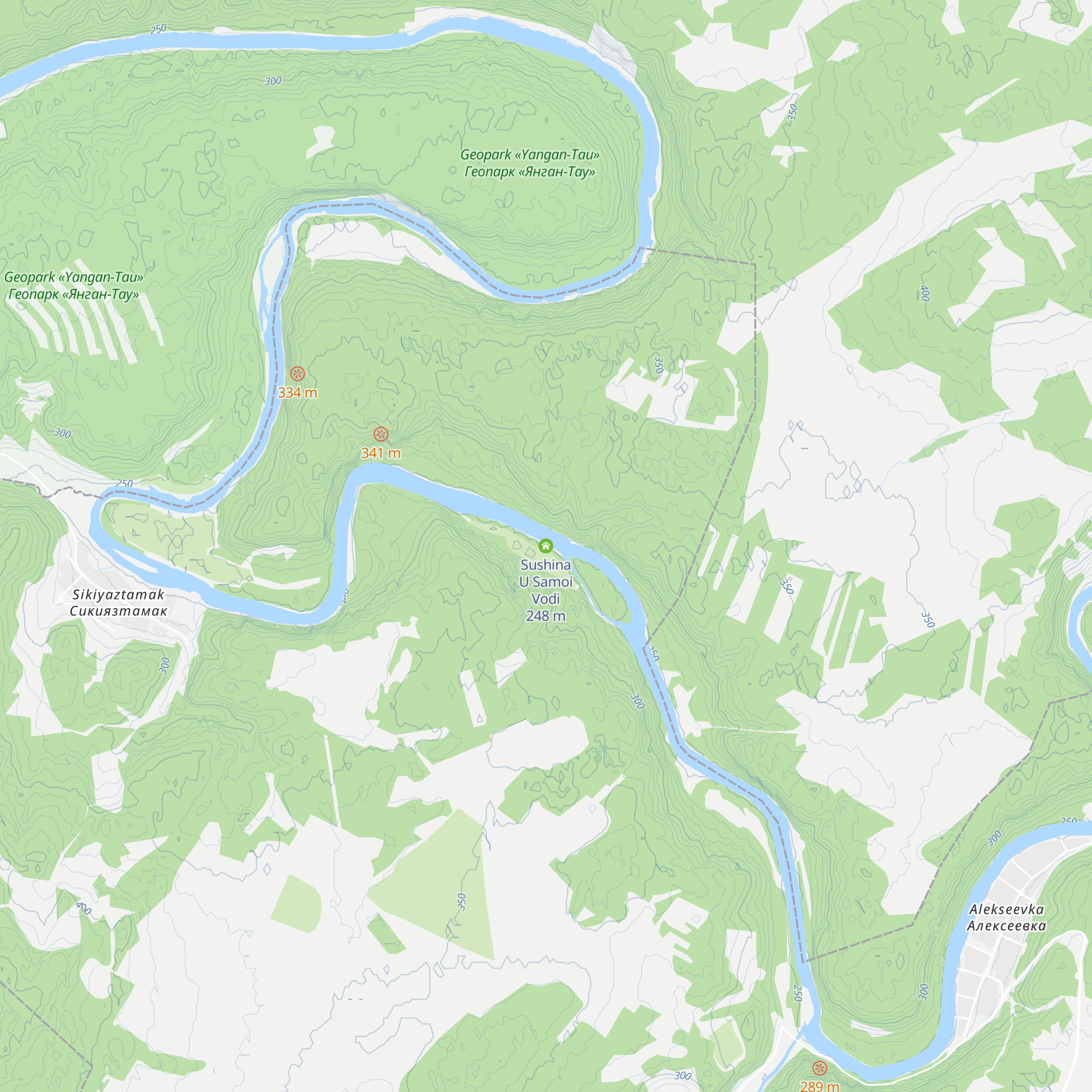 Sushina U Samoi Vodi map