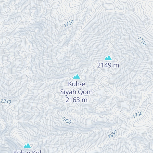 Map of Kūh-e Sīyah Qom