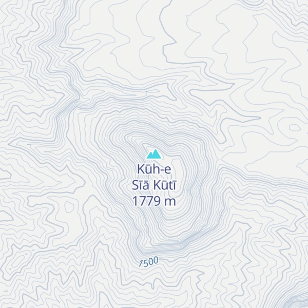 Map of Kūh-e Sīā Kūtī