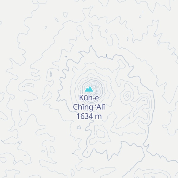 Map of Kūh-e Chīng ‘Alī