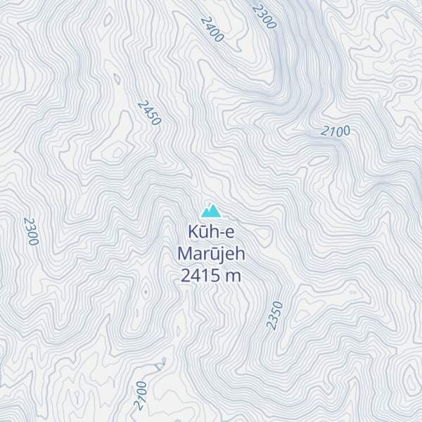 Map of Kūh-e Marūjeh