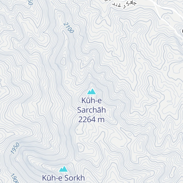 Map of Kūh-e Sarchāh
