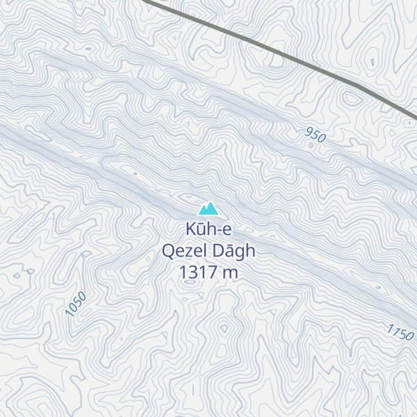 Map of Kūh-e Qezel Dāgh