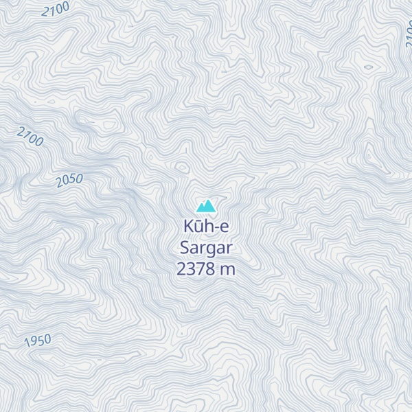 Map of Kūh-e Sargar