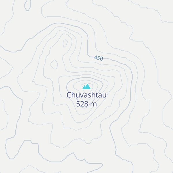 Map of Chuvashtau