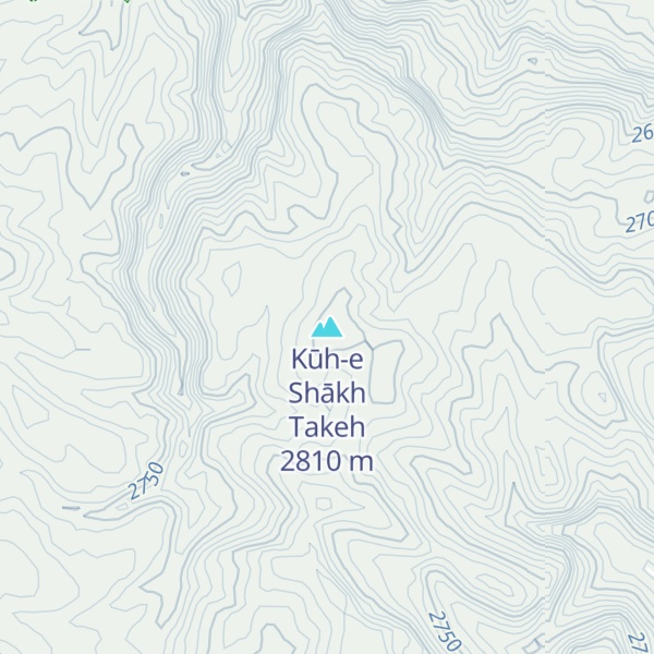 Map of Kūh-e Shākh Takeh