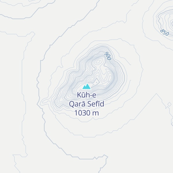 Map of Kūh-e Qarā Sefīd
