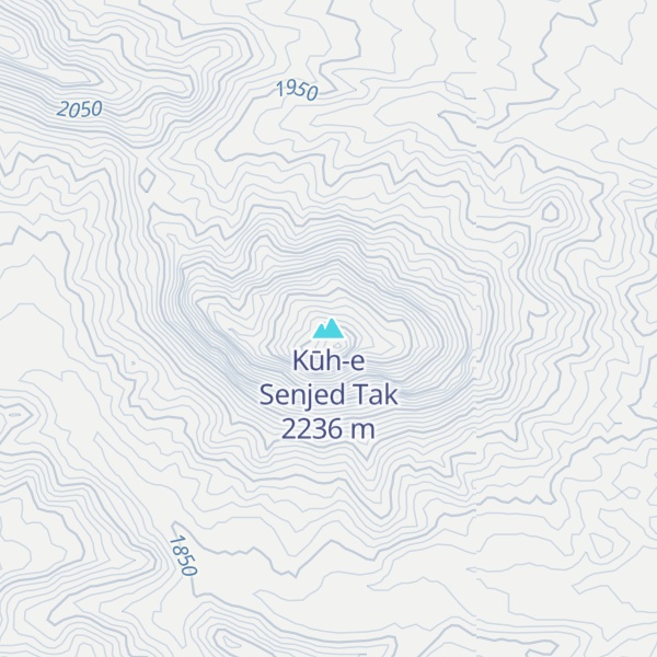 Map of Kūh-e Senjed Tak