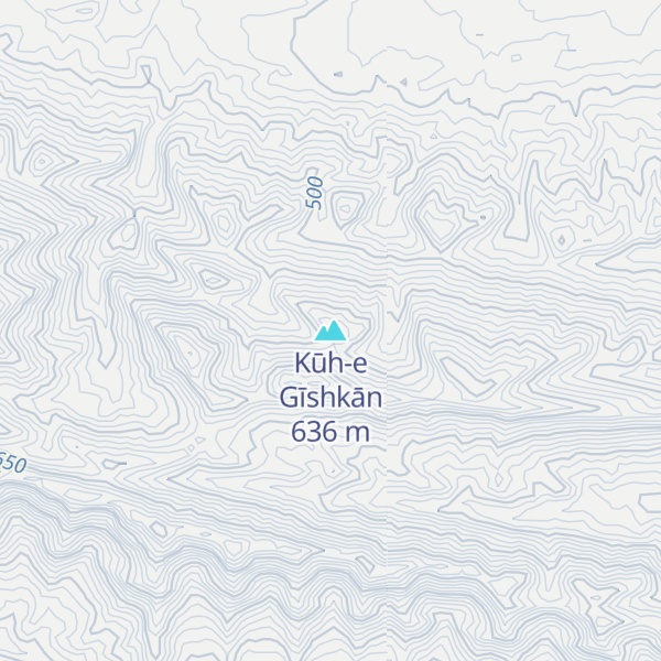 Map of Kūh-e Gīshkān