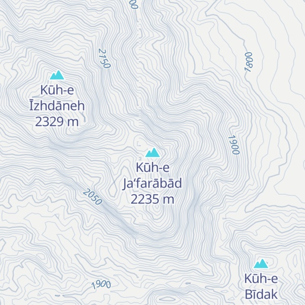 Map of Kūh-e Ja‘farābād