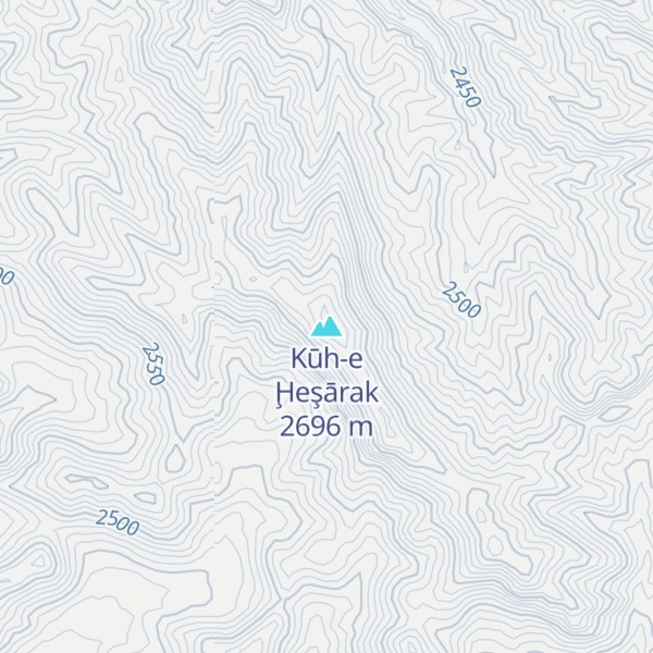 Map of Kūh-e Ḩeşārak