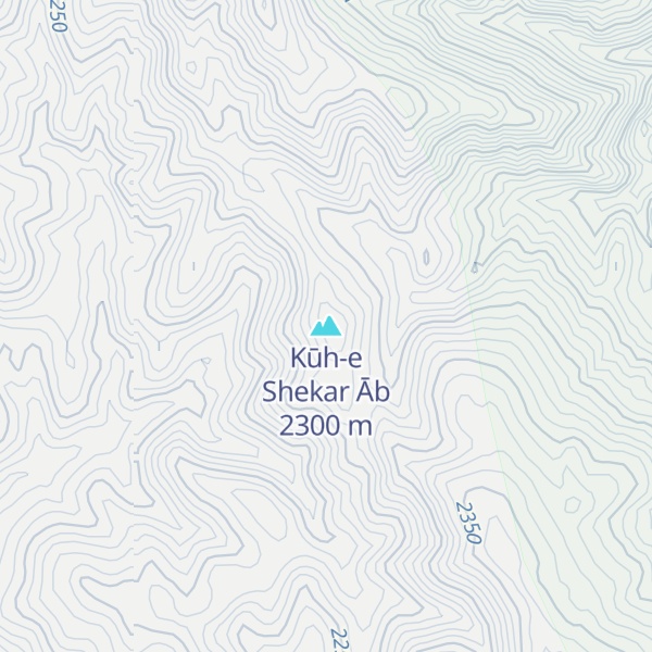 Map of Kūh-e Shekar Āb