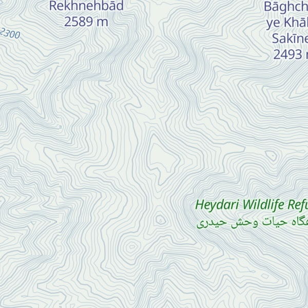 Map of Kūh-e Chehel Bāzeh